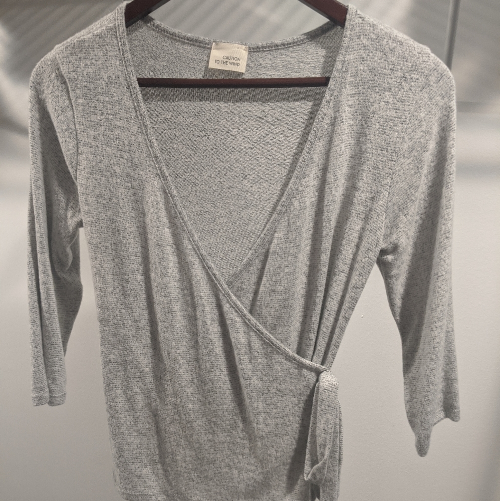 SOLD supersoft & sexy wrap shirt